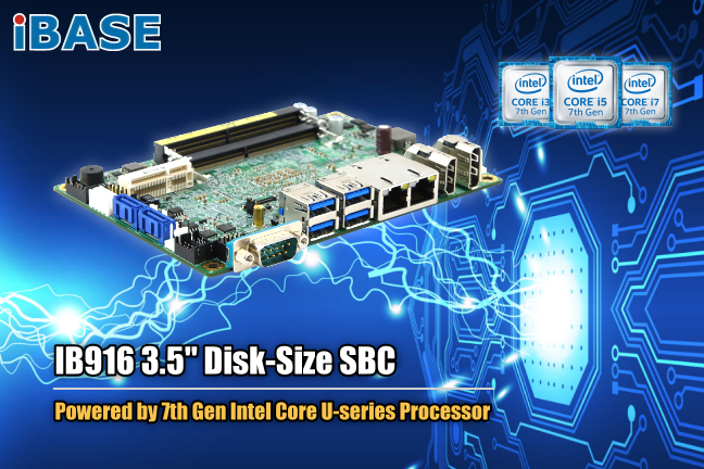  IB916  3.5-inch Disk Size SBC