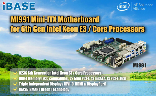 MI991 Mini-ITX motherboard
